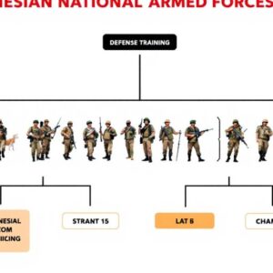 Anggota TNI dalam pelatihan pertahanan negara.